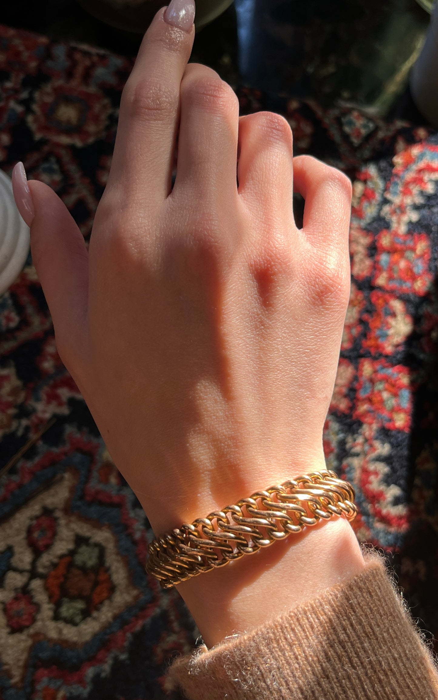 SOLD Antique French 18K Gold Bracelet