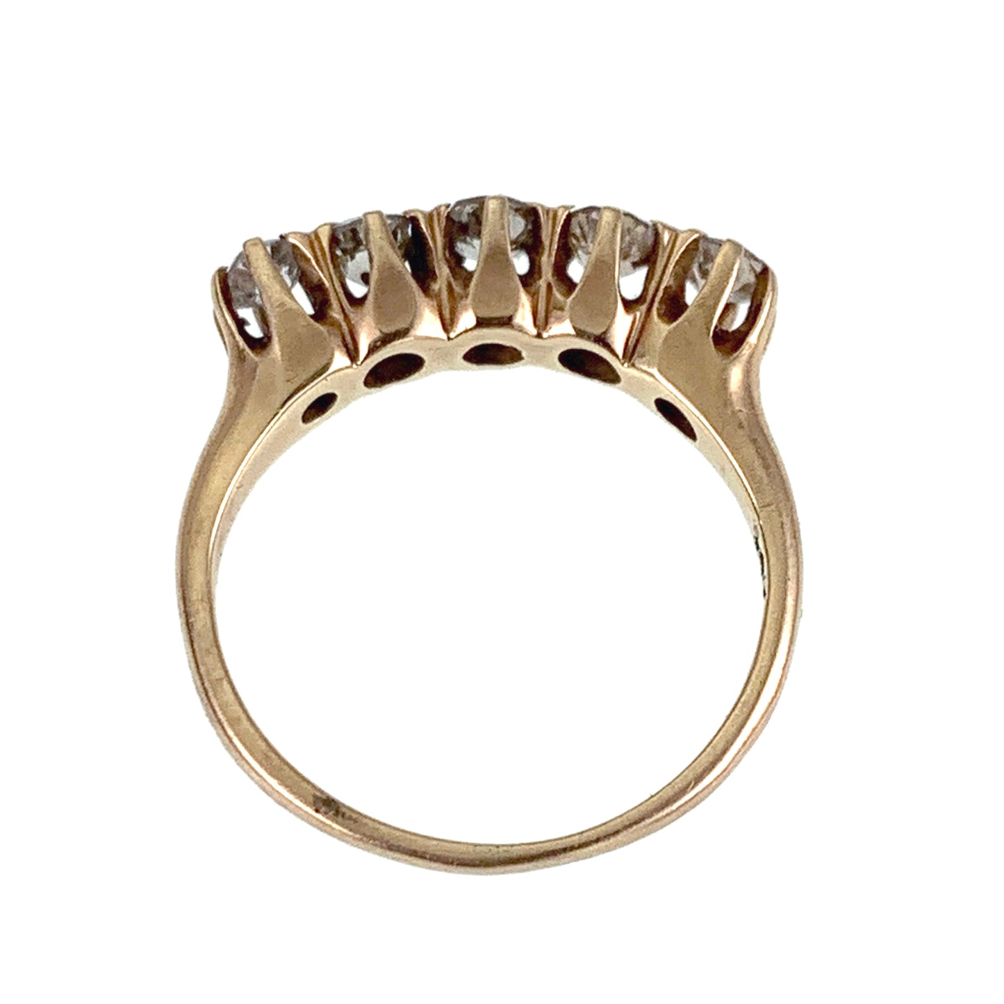 SOLD Antique Edwardian 14K & Diamond Band Ring