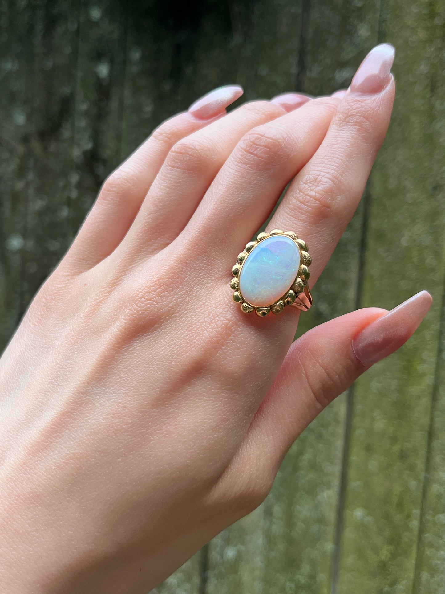 Estate 18K, 14K & Opal Conversion Ring