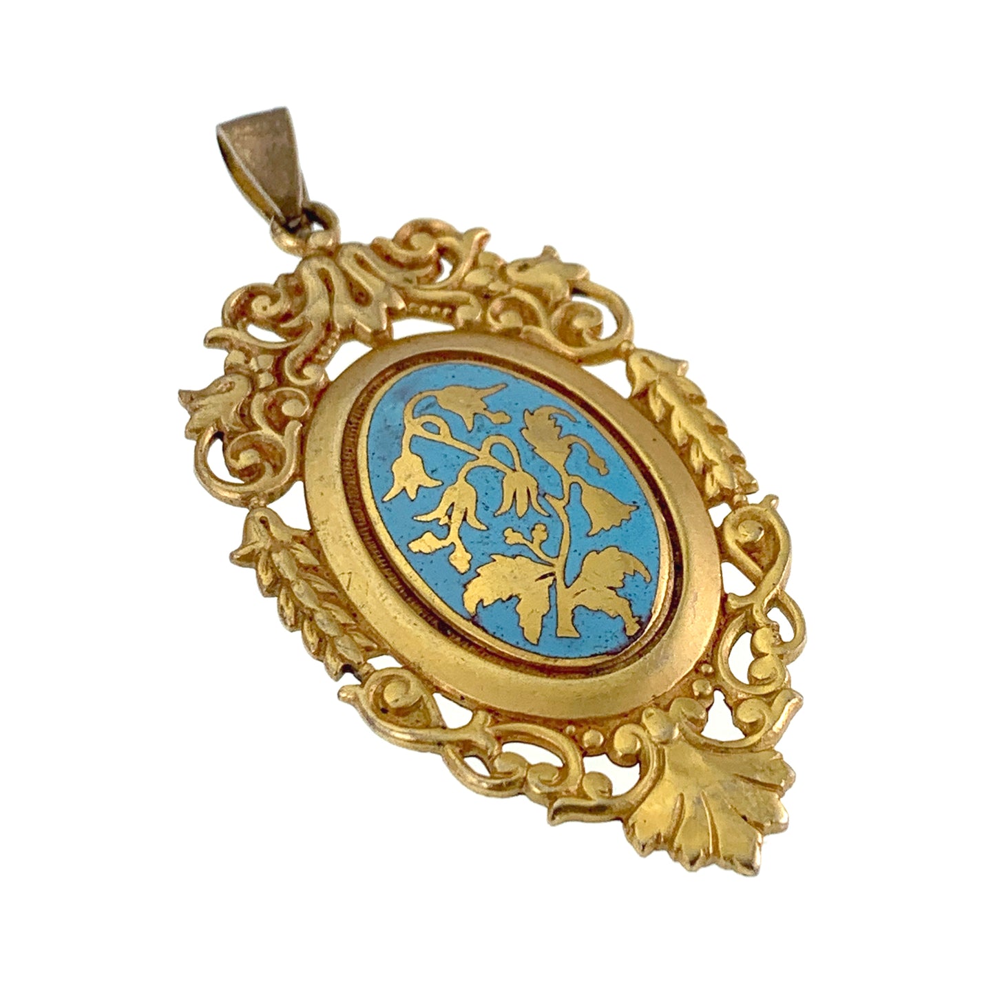 Antique French Pinchbeck & Enamel Pendant