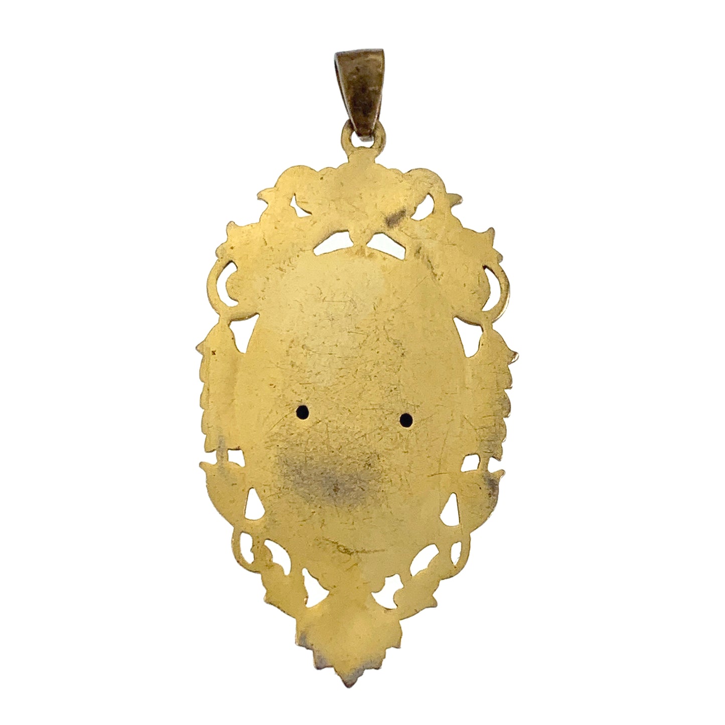 Antique French Pinchbeck & Enamel Pendant