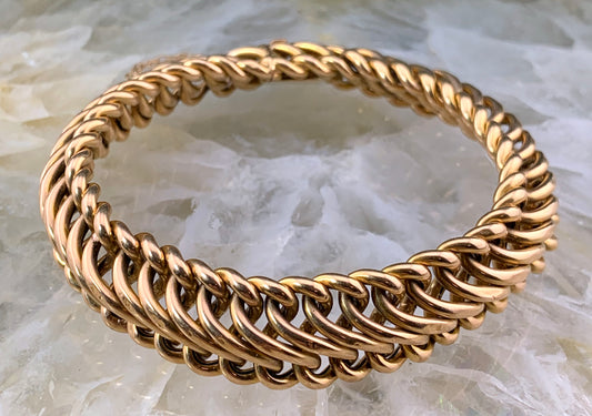 SOLD Antique French 18K Gold Bracelet
