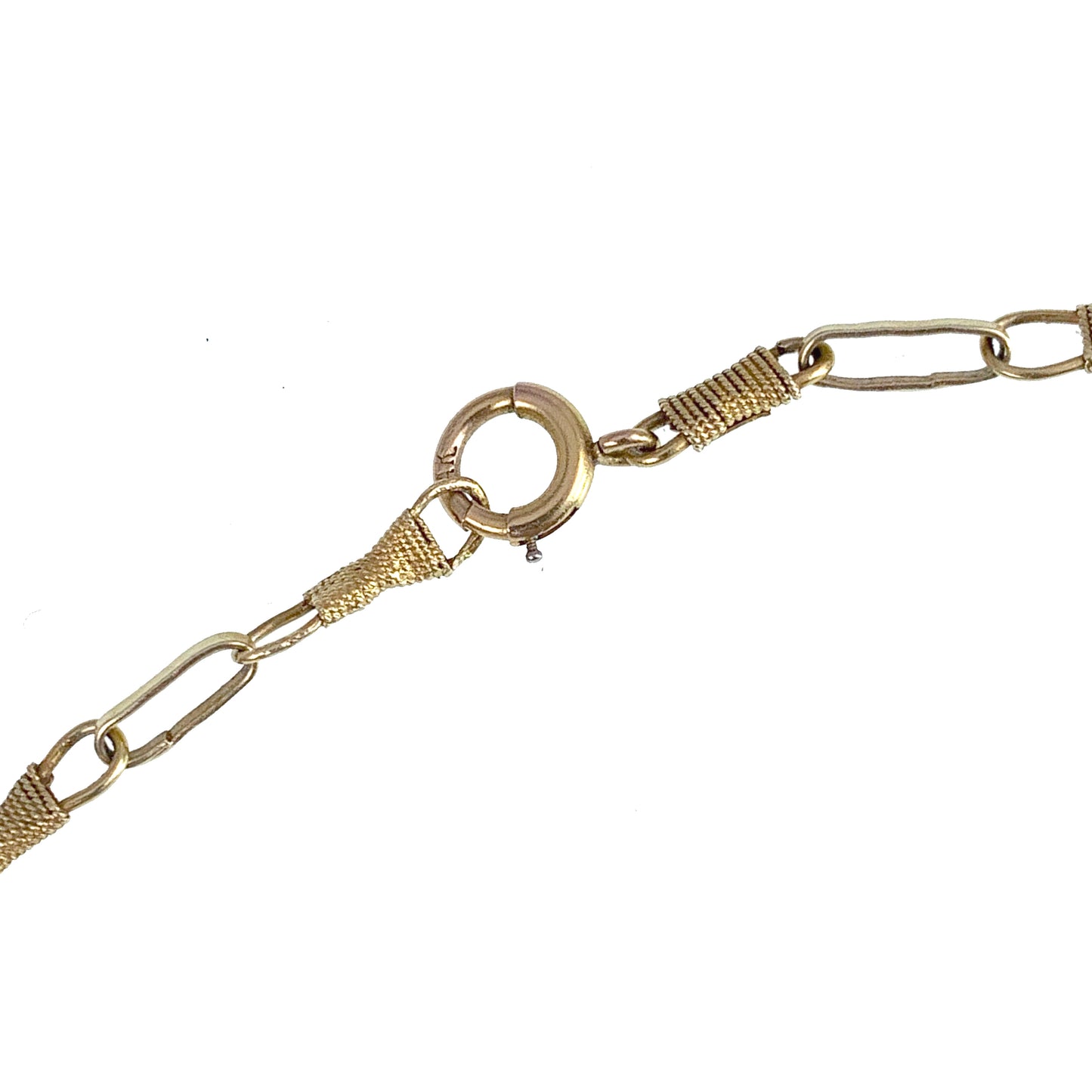 SOLD Early 20th Century 14K Gold Etruscan Revival Chain