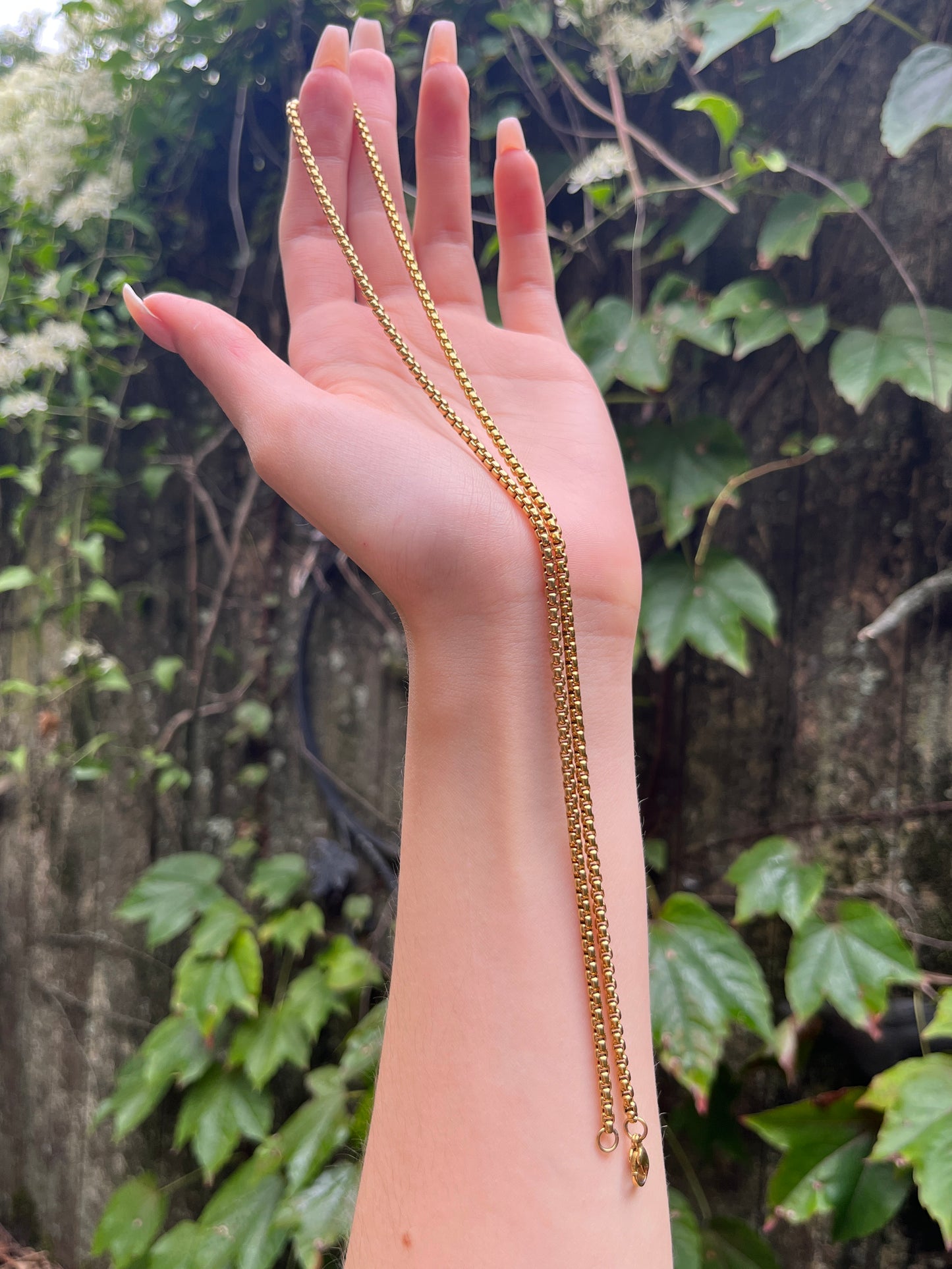 Modern Gold Filled Box Chain