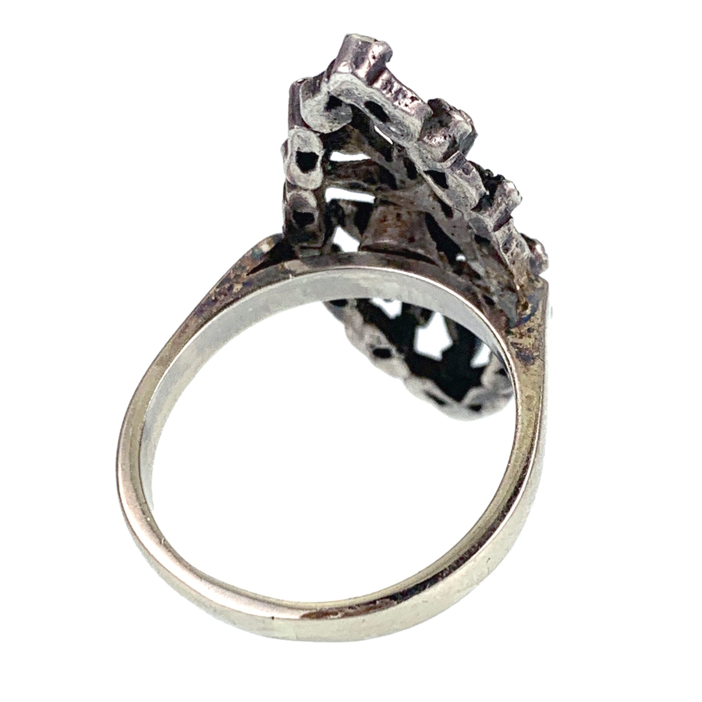 SOLD Antique 14K, Silver, Diamond & Demantoid Conversion Ring