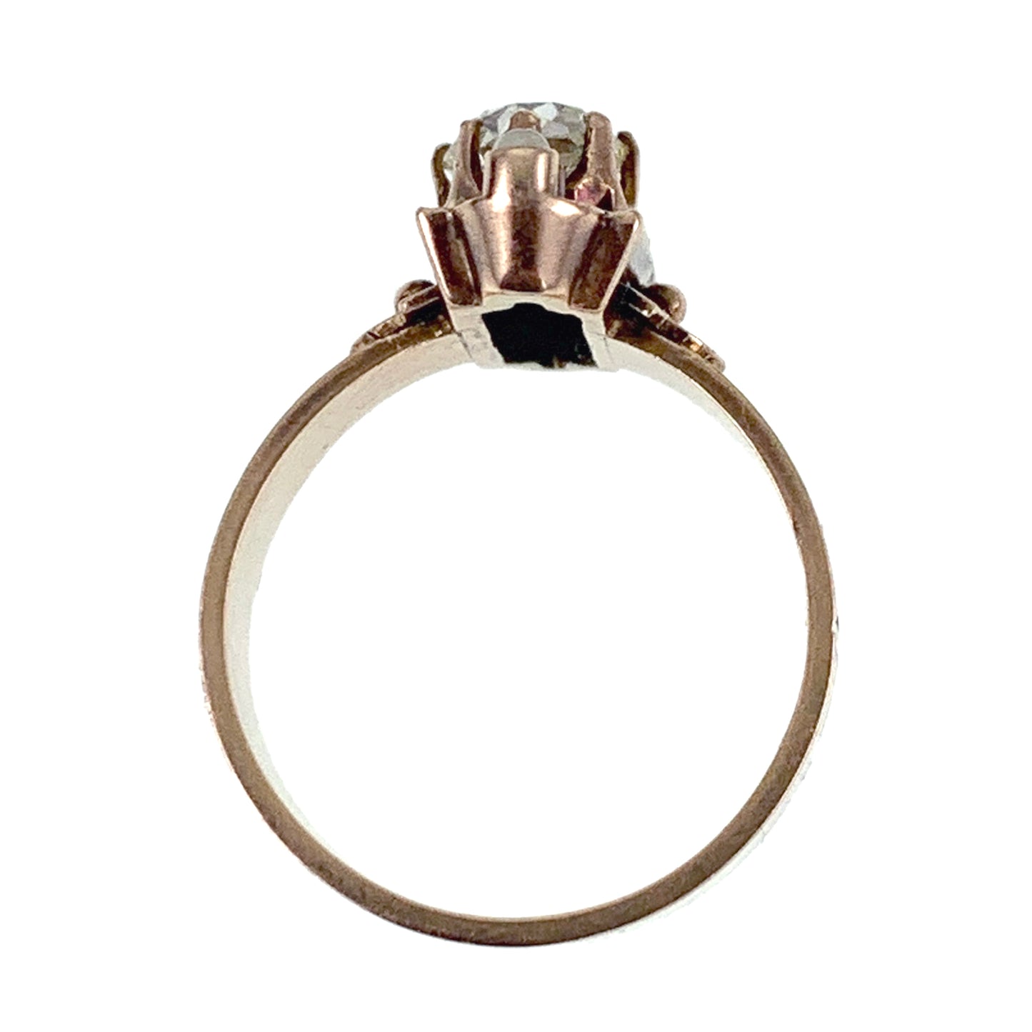 SOLD Antique 14K, Diamond & Seed Pearl Ring