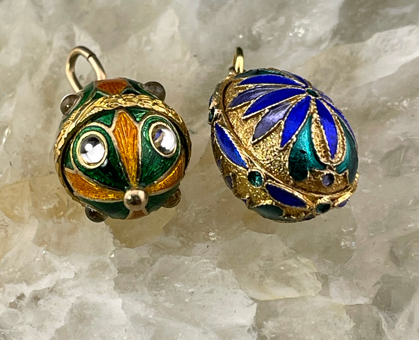 Vintage Vermeil & Enamel Egg Charm/Pendant