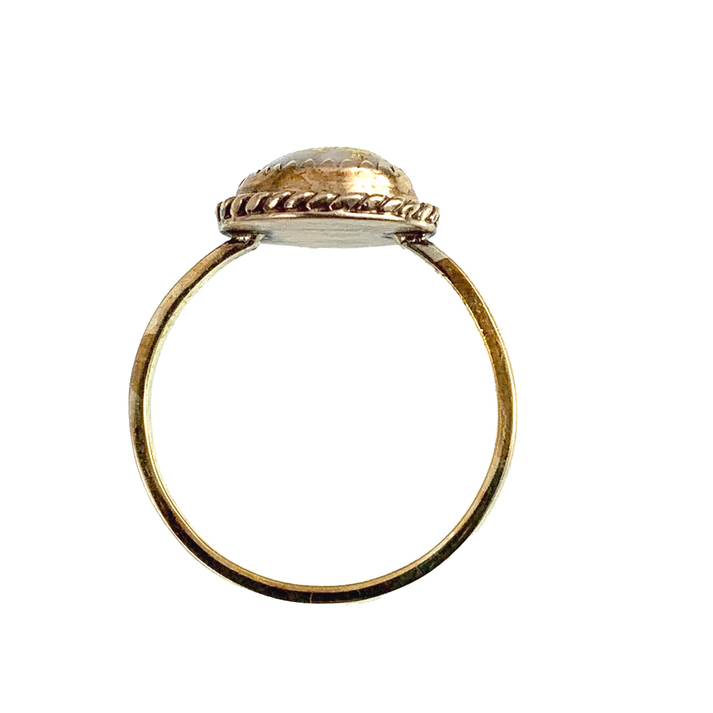 SOLD Antique 14K & Gold Quartz Conversion Ring