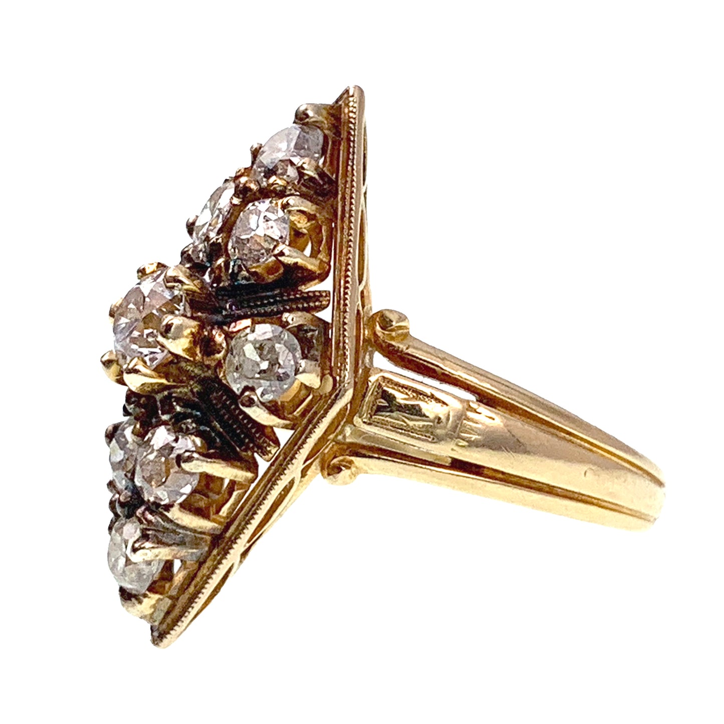 SOLD- Antique Edwardian18K & Diamond Dinner Ring