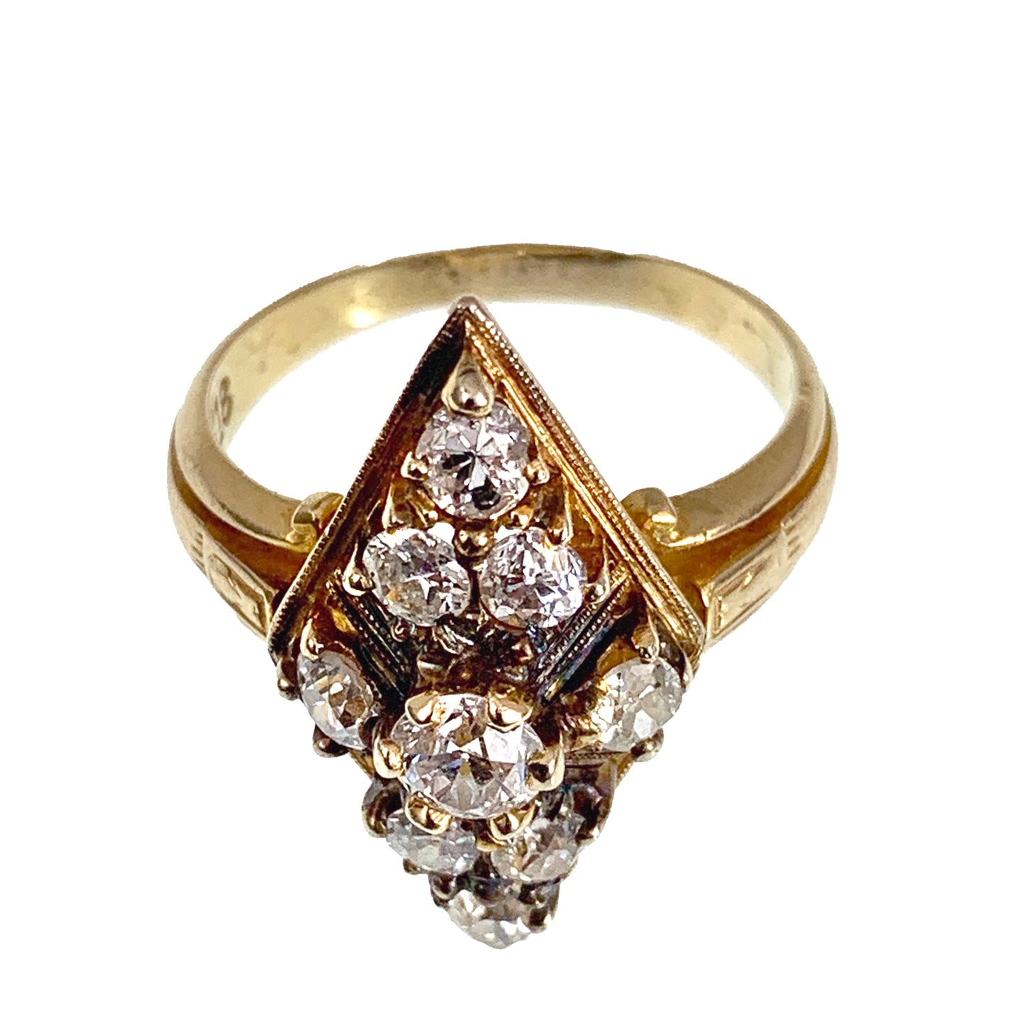 SOLD- Antique Edwardian18K & Diamond Dinner Ring