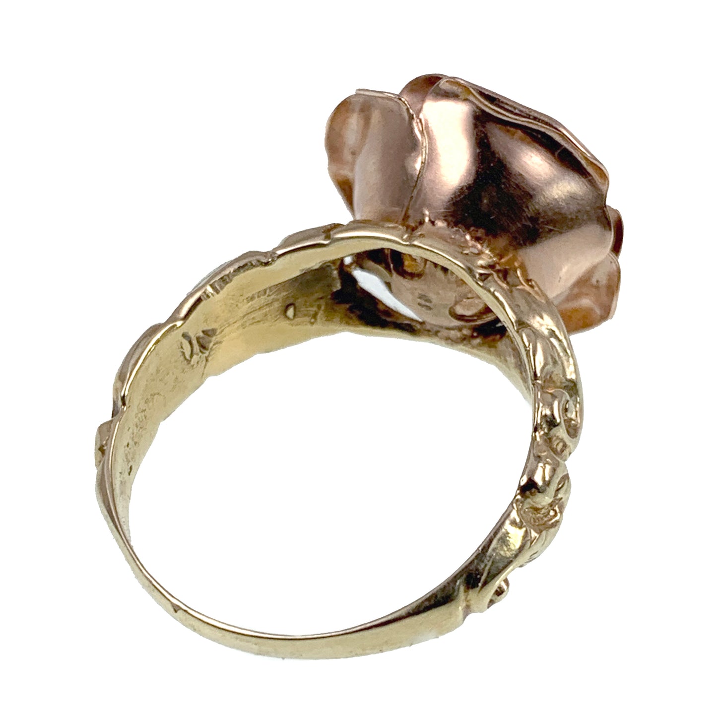 Vintage 14K Rose Gold & Diamond Conversion Ring