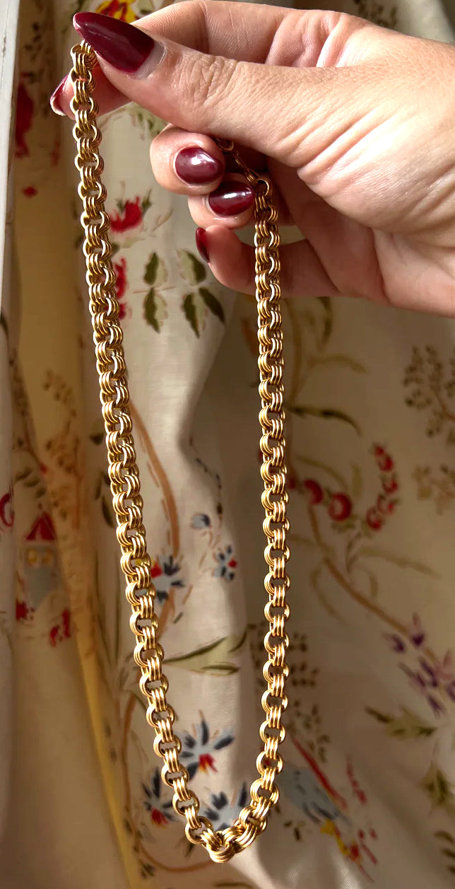 Sold Antique 17" Russian Illusion Chain