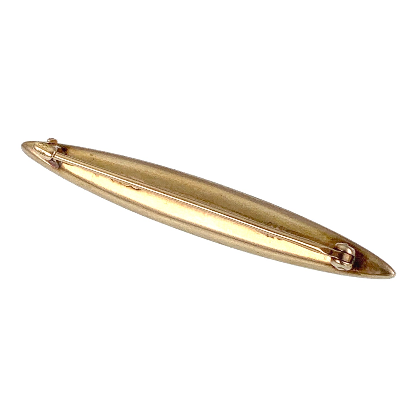 Antique 14K, Seed Pearl & Enamel Brooch