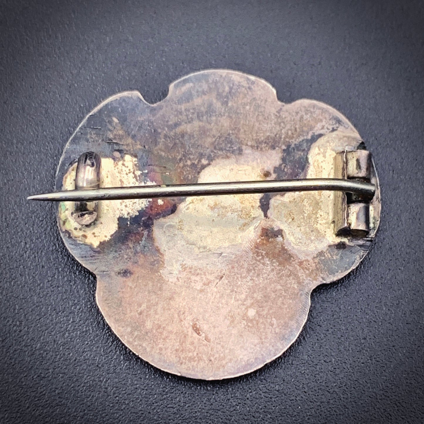 SOLD Antique Art Nouveau Silver Lady Brooch