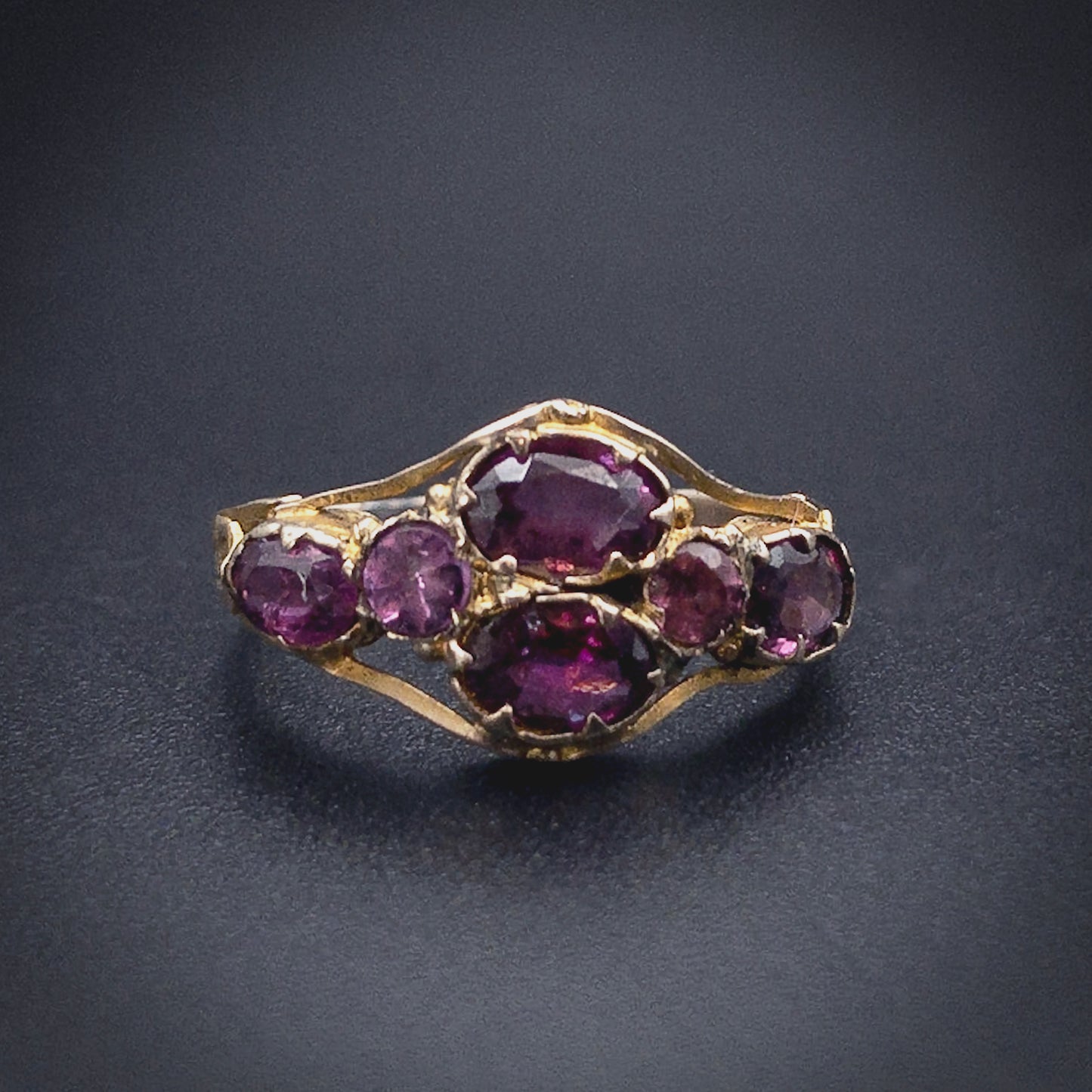 Antique 9K & Tourmaline Ring