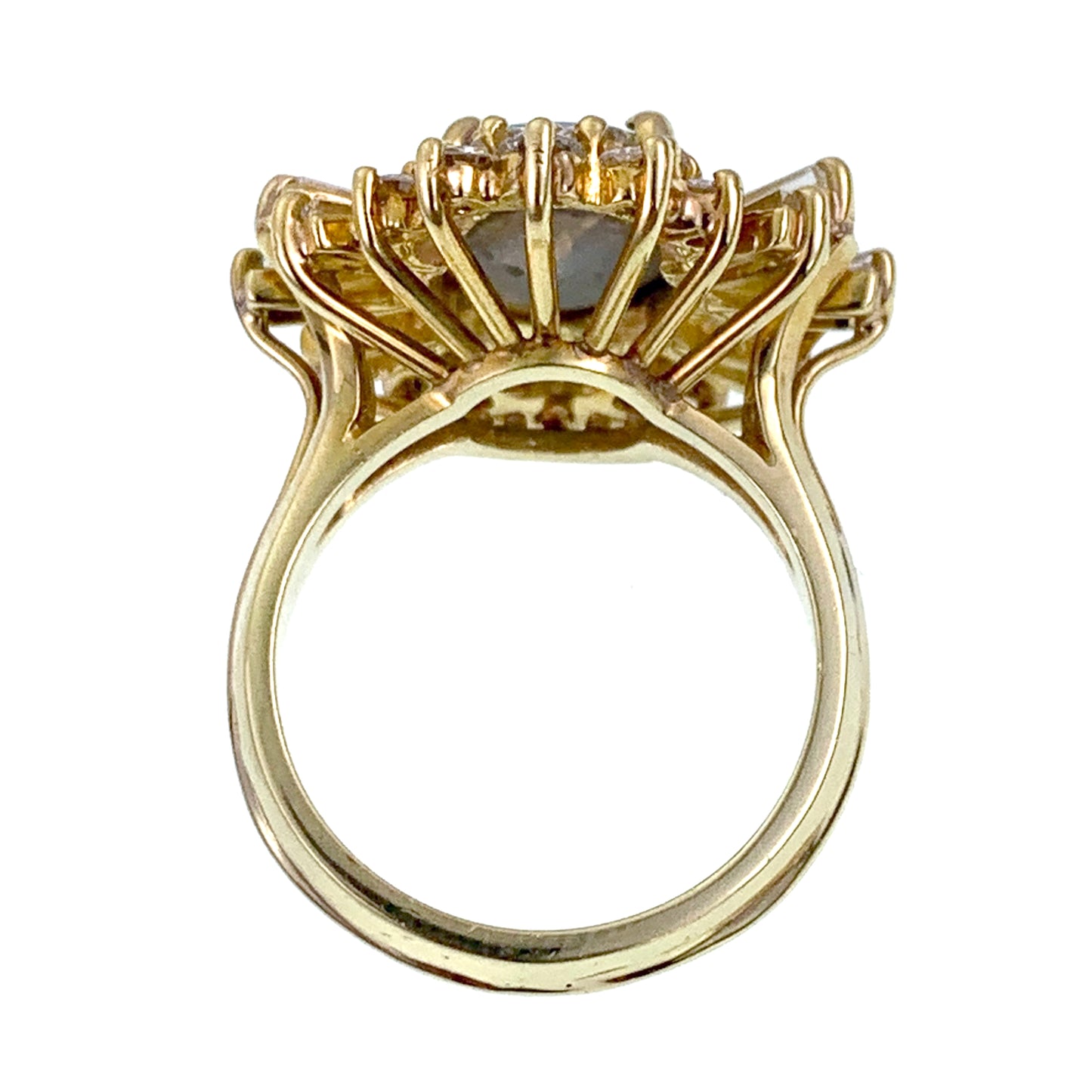 SOLD Stellar Estate 18K, Diamond & Opal Cocktail Ring
