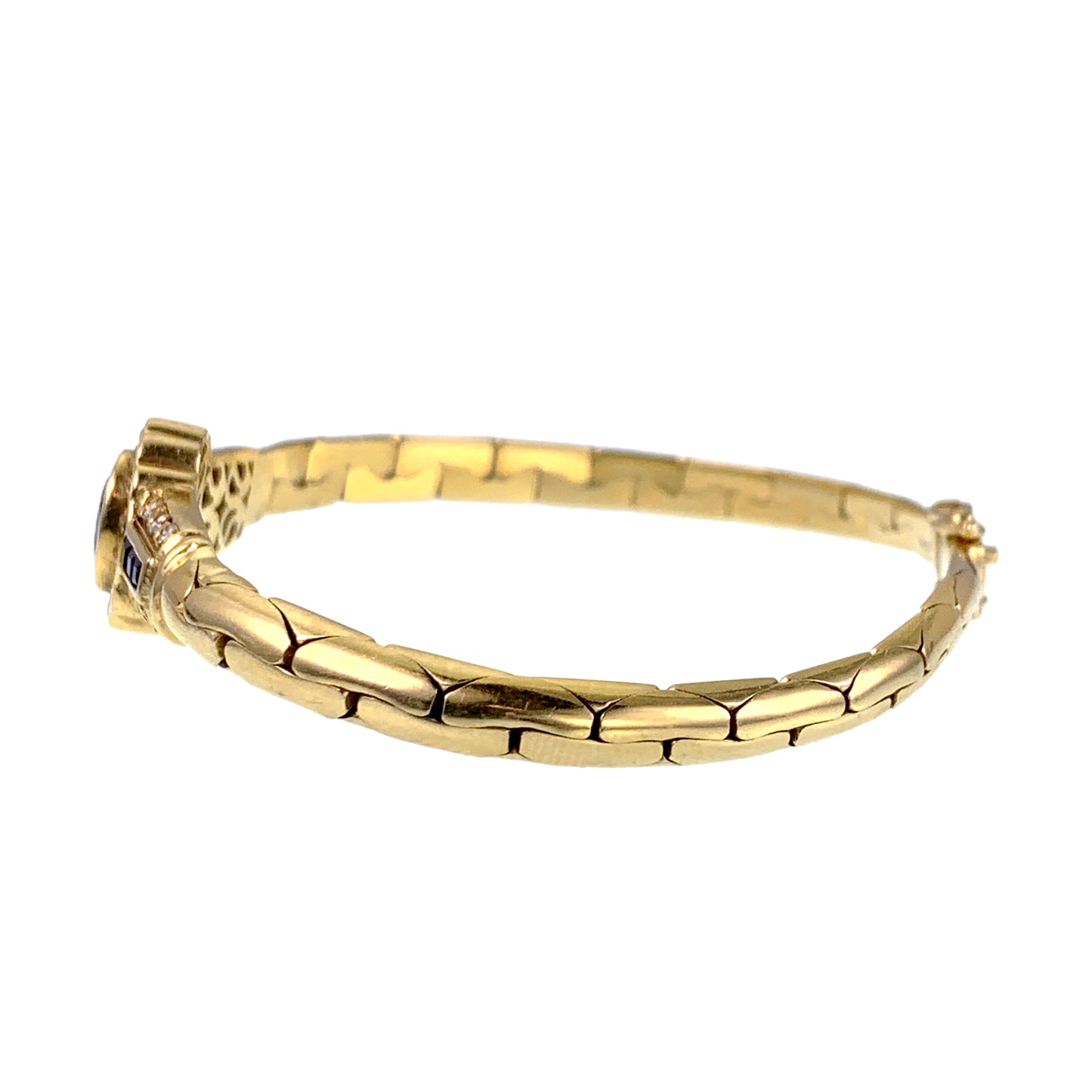 Estate 18K, Diamond & Sapphire Bracelet
