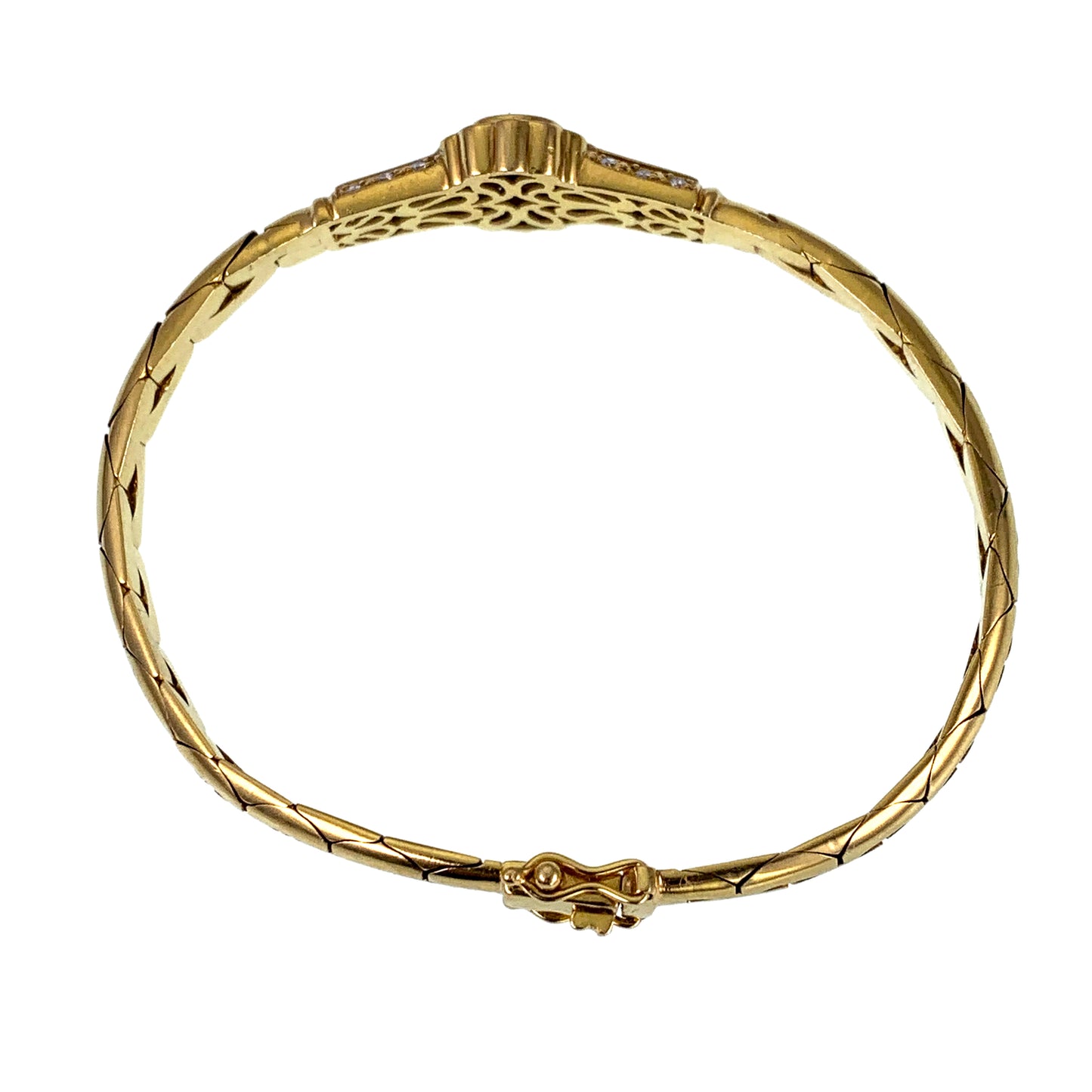 Estate 18K, Diamond & Sapphire Bracelet