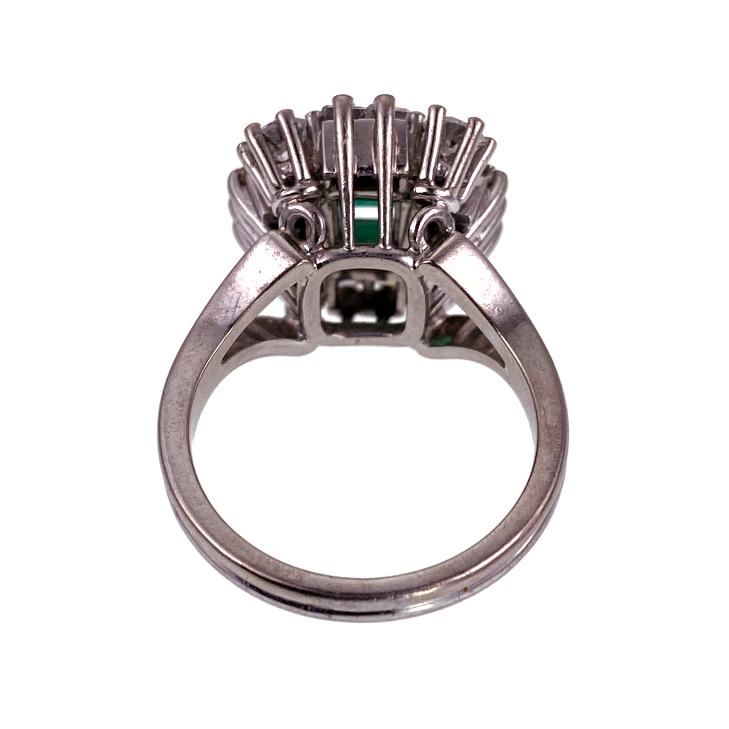 SOLD Outstanding Chunky 18K, Emerald & Diamond Ring
