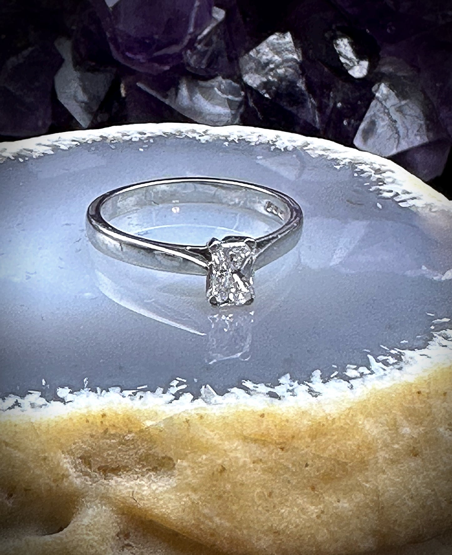 Platinum Diamond Ring Circa 1980-90
