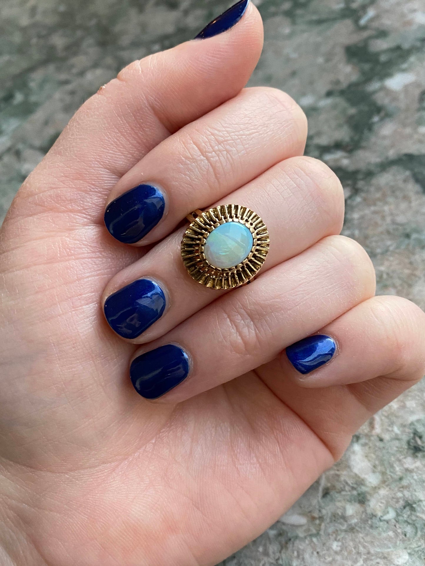 SOLD Vintage 14K & Opal Ring