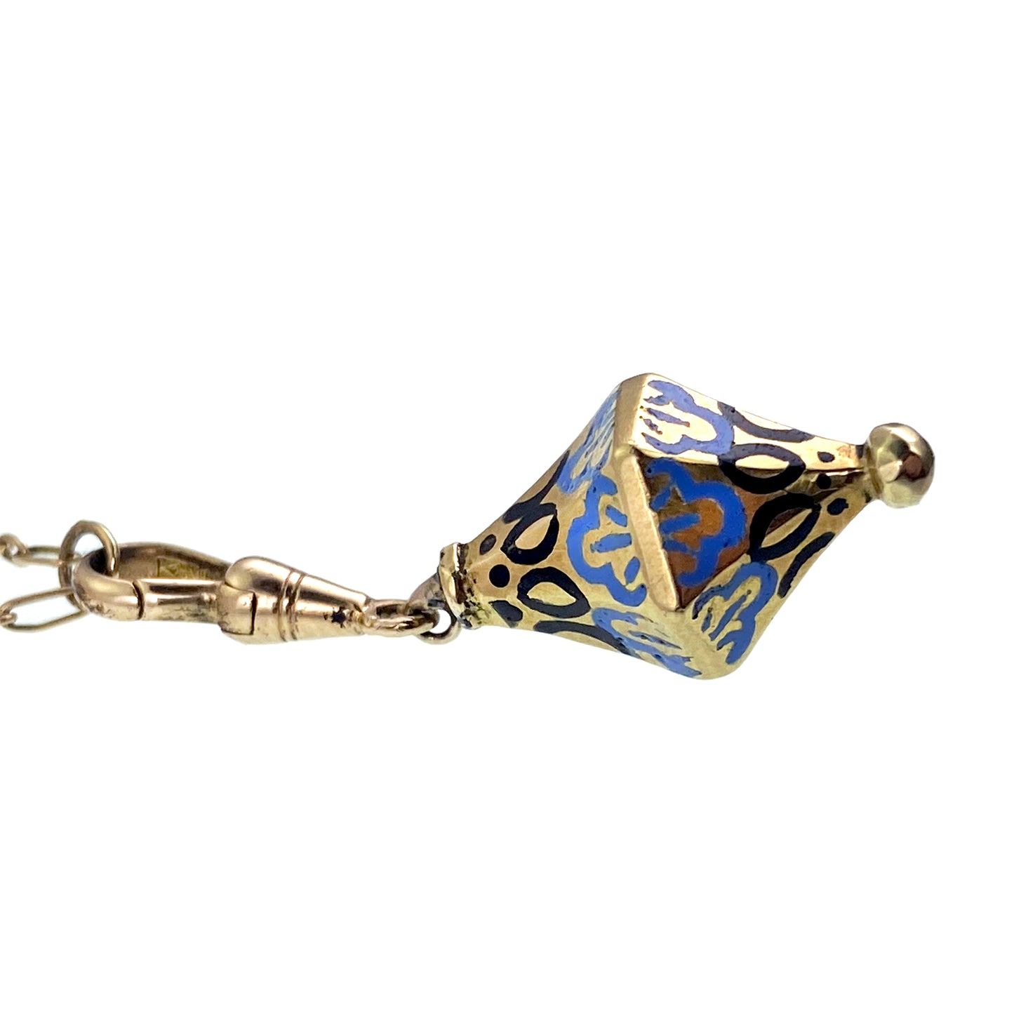 Sold Antique 14K & Enamel Necklace