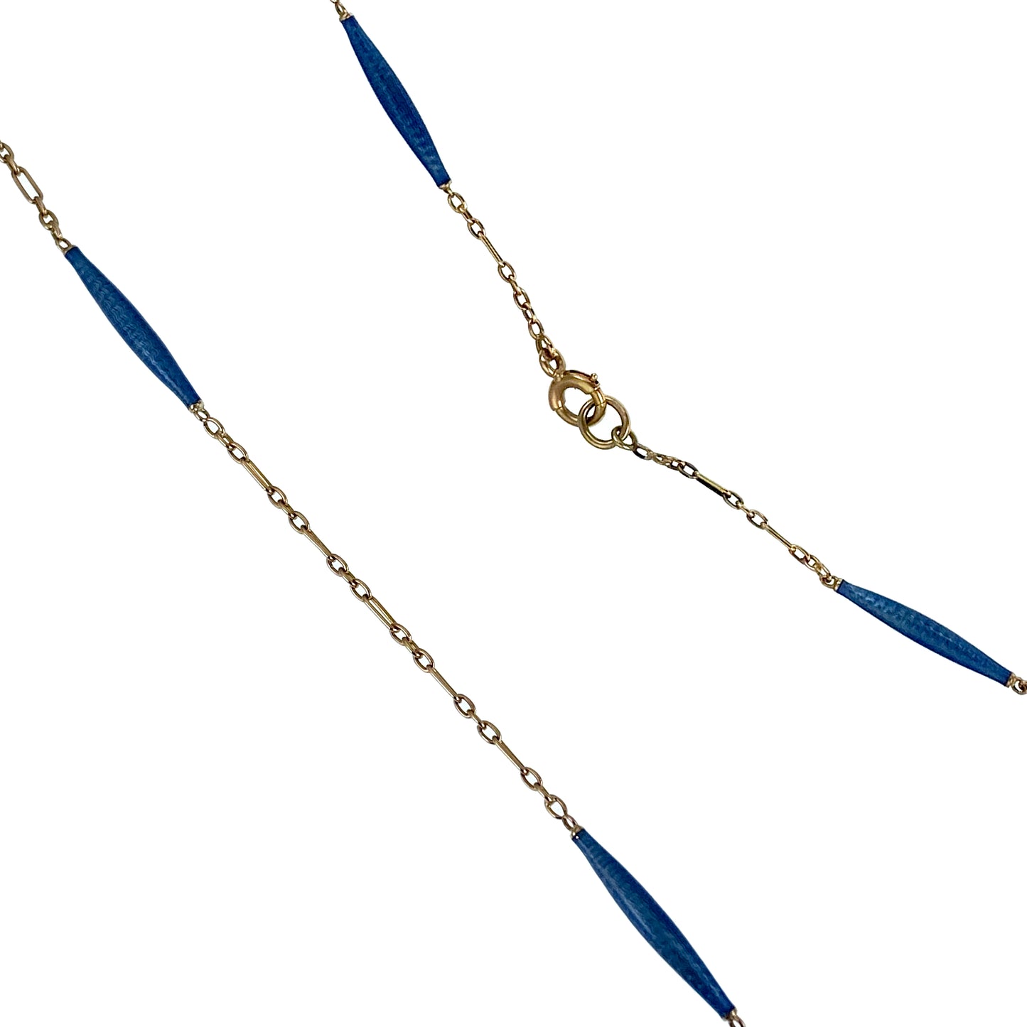 Sold Antique 14K & Enamel Necklace
