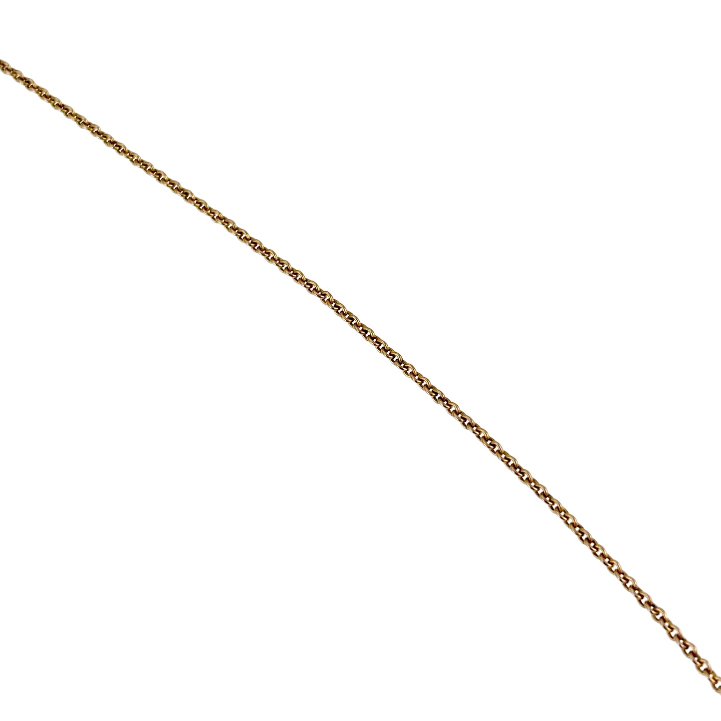 Antique 9K, Peridot & Pearl Suffragette Pendant on Chain
