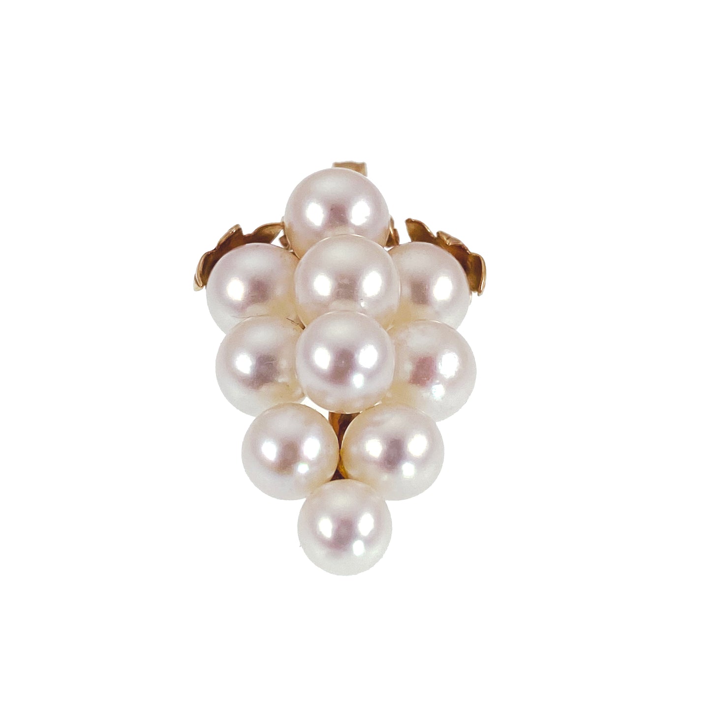 SOLD Vintage 14K & Pearl Cluster Pendant