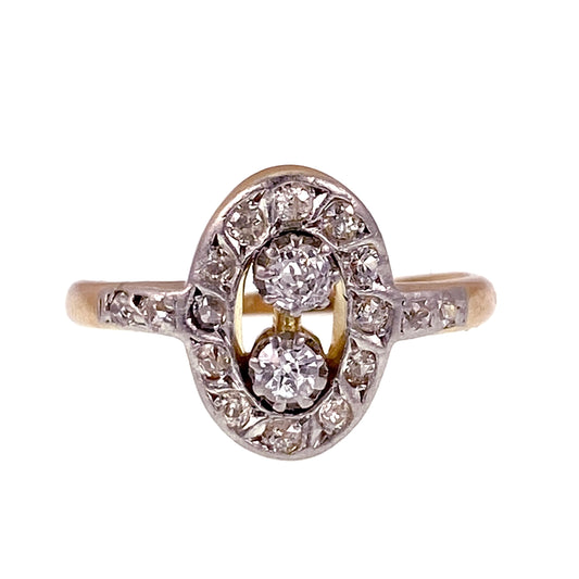 SOLD Vintage 14K & Diamond Ring