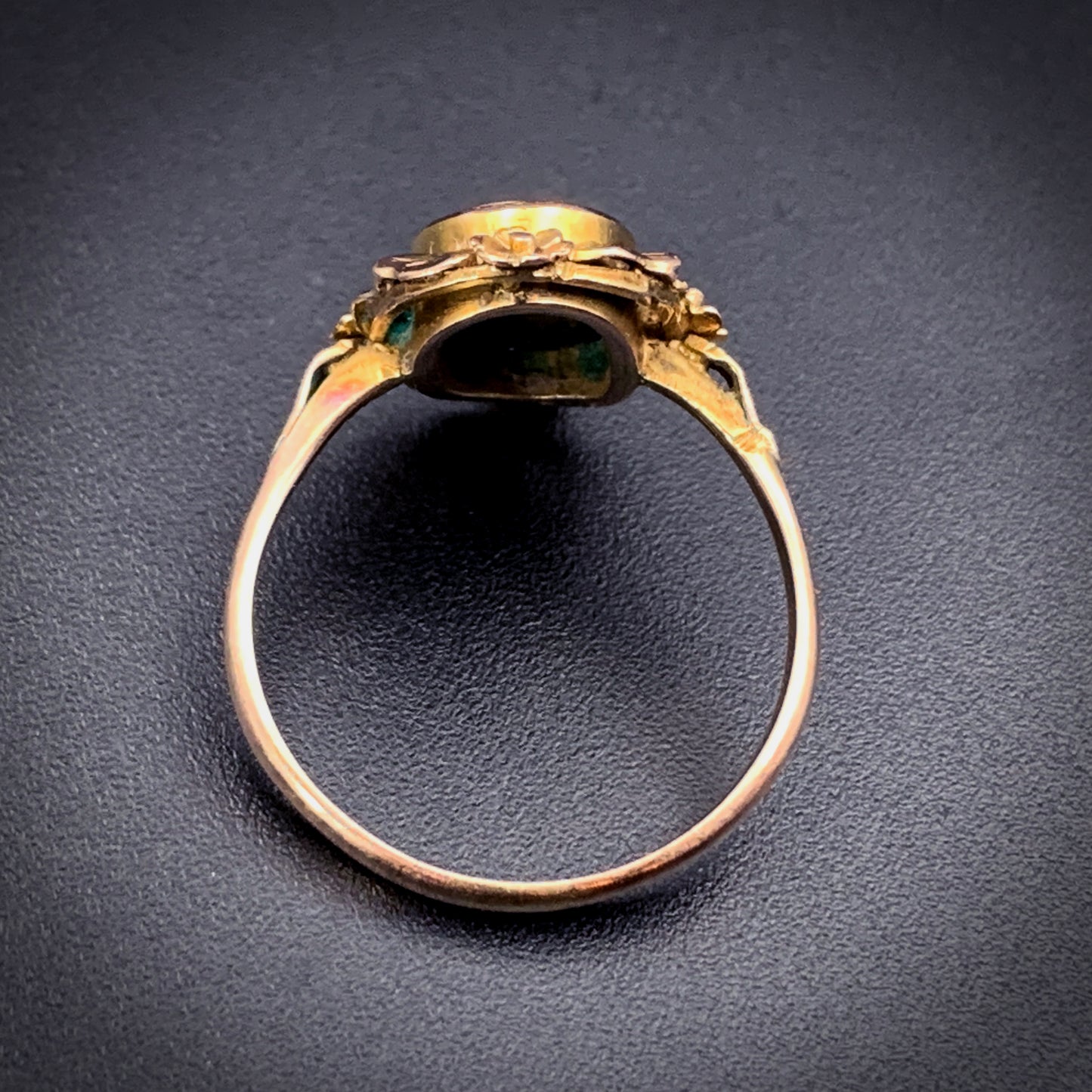 SOLD Vintage 10K & Opal Doublet Ring