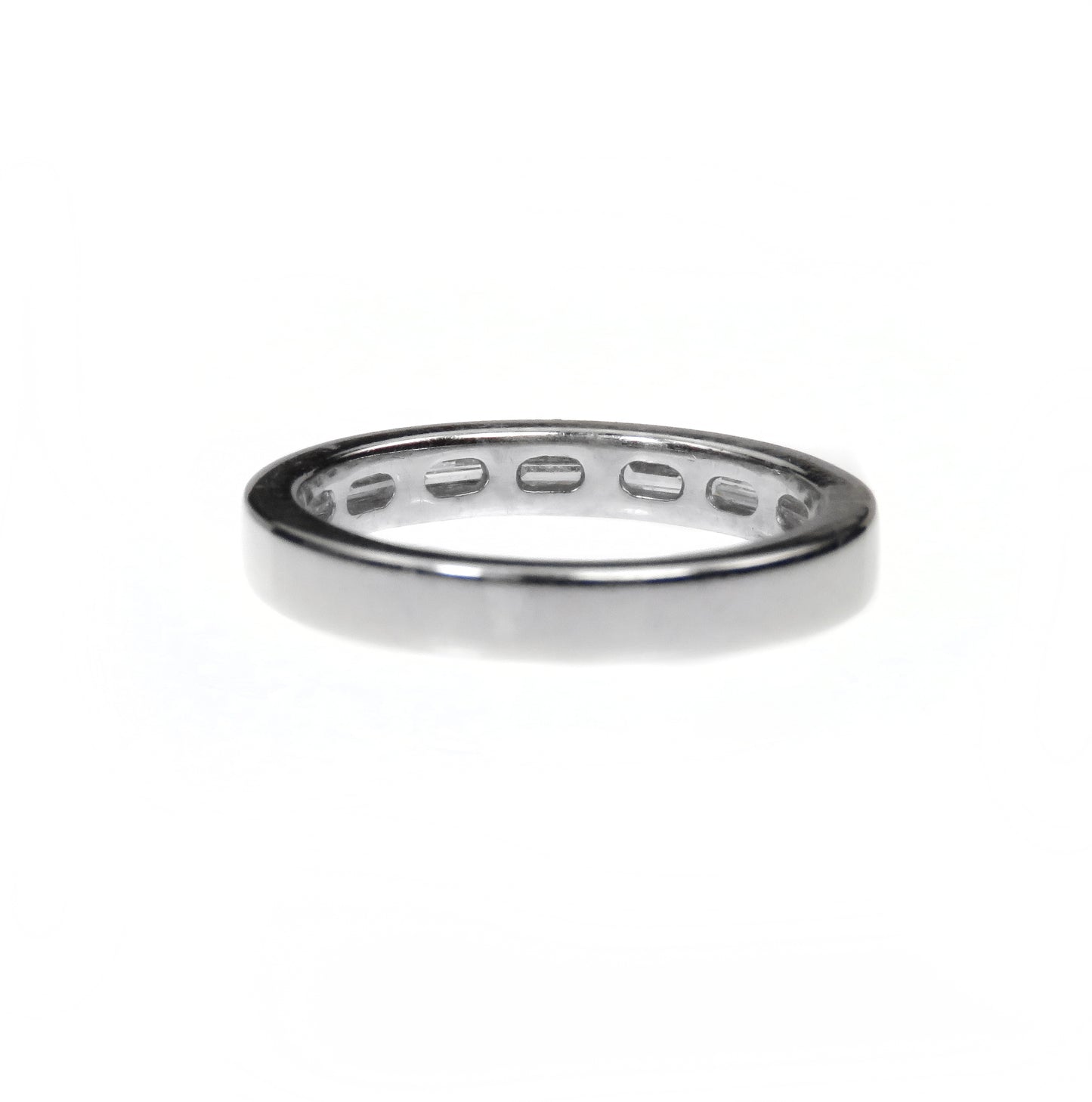 Platinum Estate Band Baguette Diamonds 0.567 cttw by Precision Set