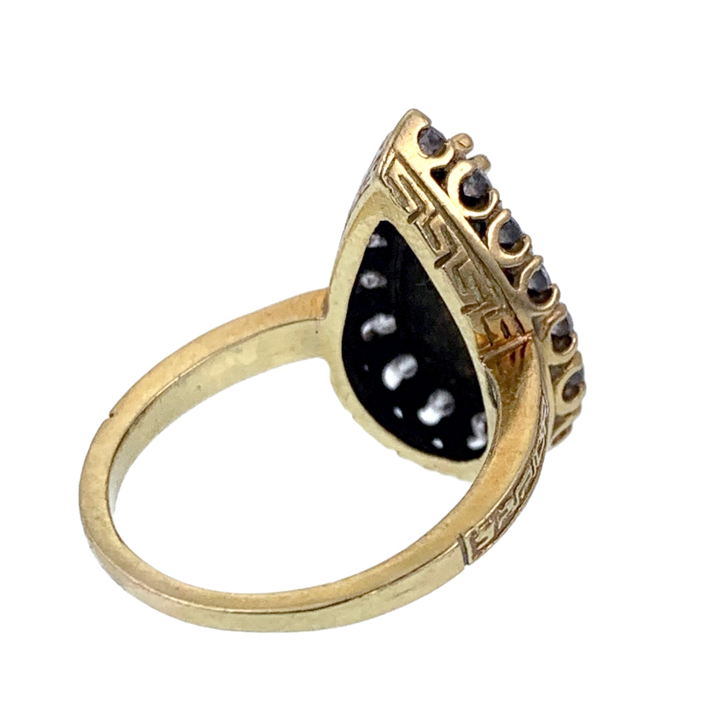 SOLD Estate 18K, Opal & Diamond Ring
