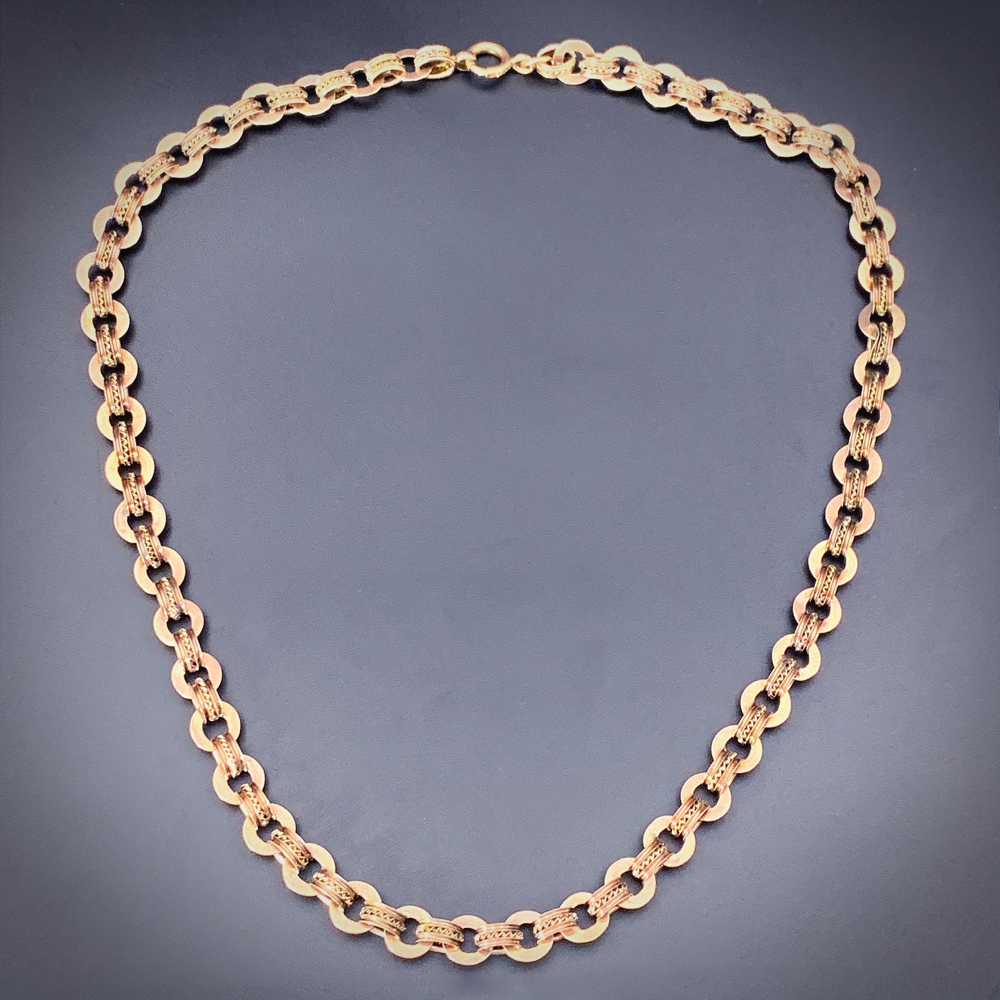 SOLD Antique 10K Gold Book Chain