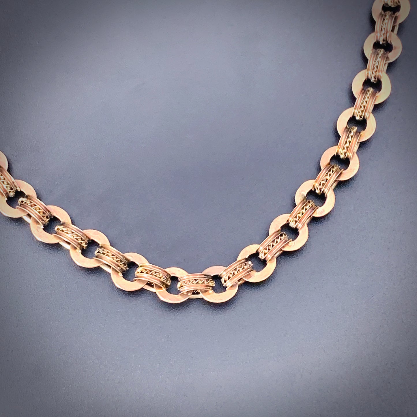 SOLD Antique 10K Gold Book Chain