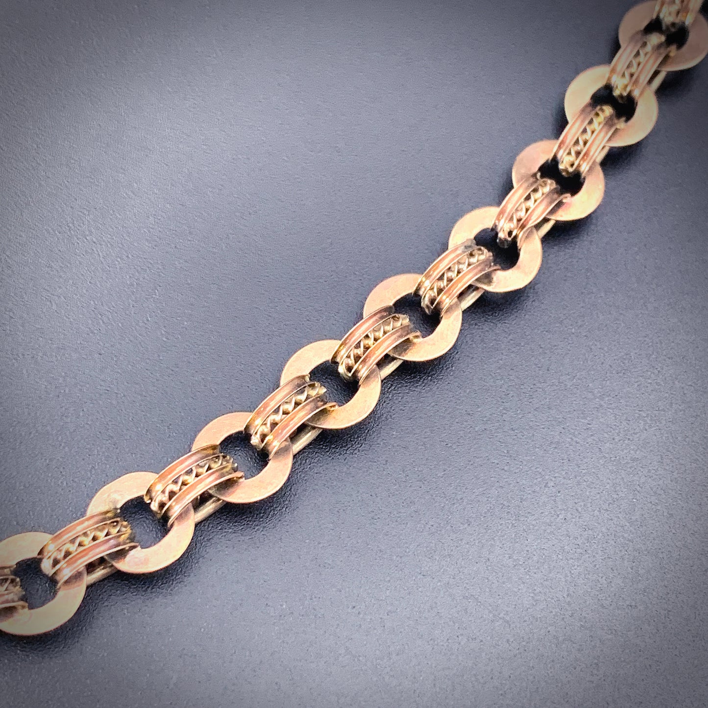 SOLD Antique 10K Gold Book Chain