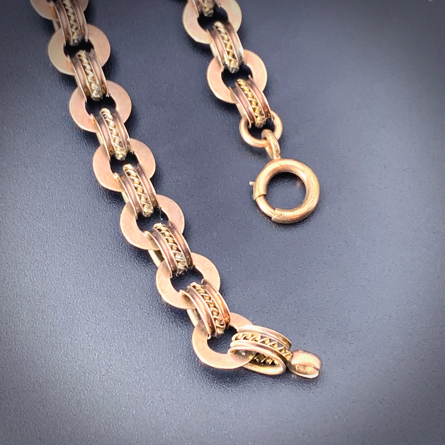 SOLD Antique 10K Gold Book Chain