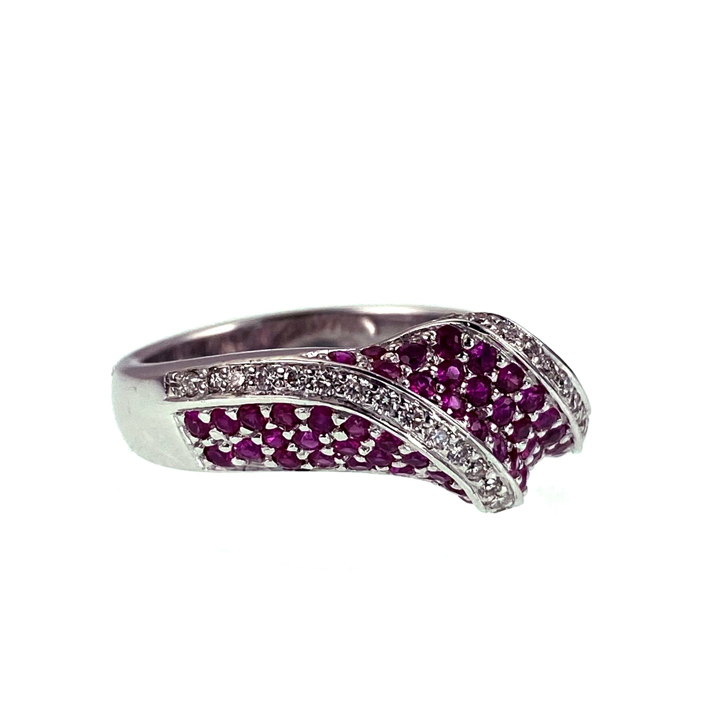 14K, Diamond & Ruby Estate Ring