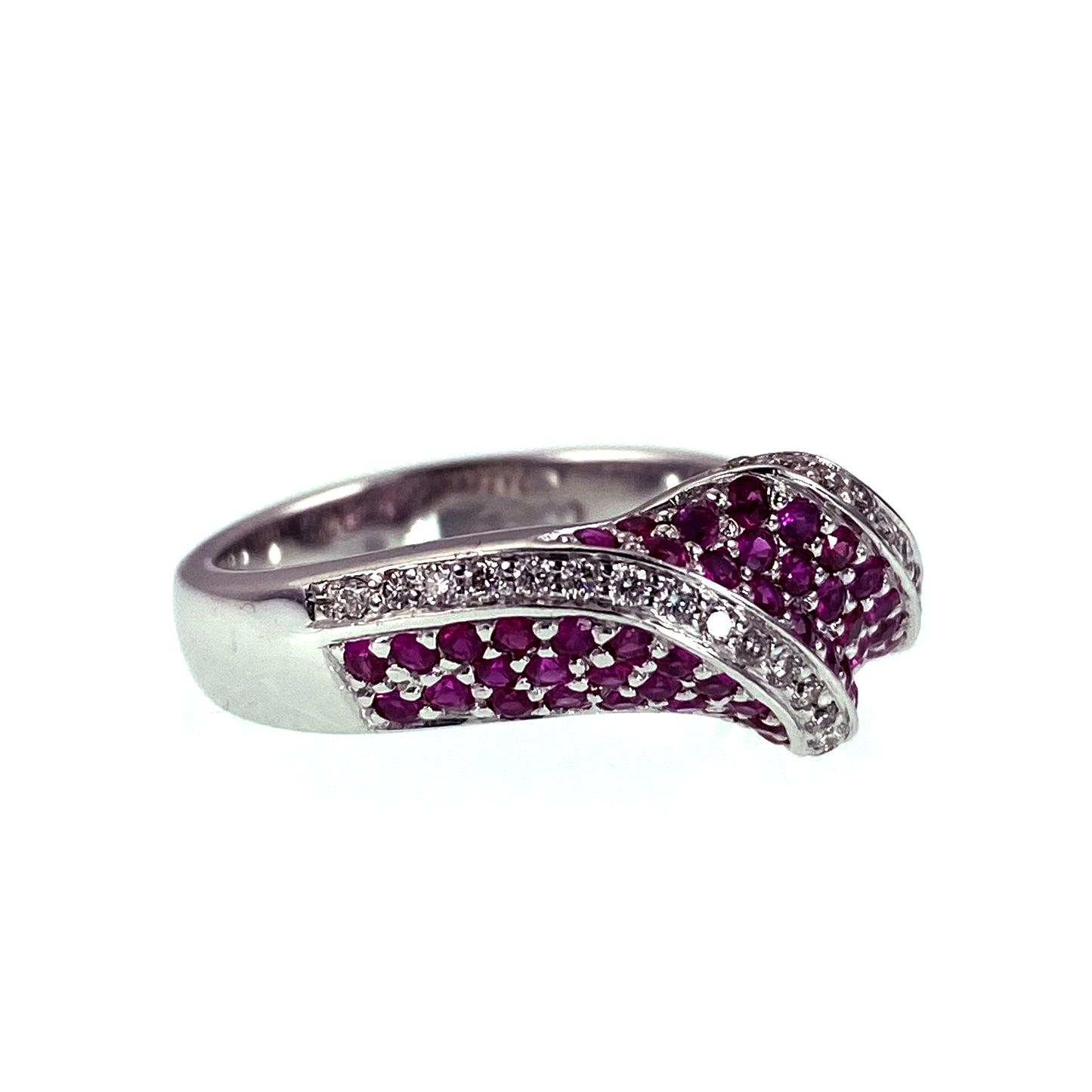 14K, Diamond & Ruby Estate Ring