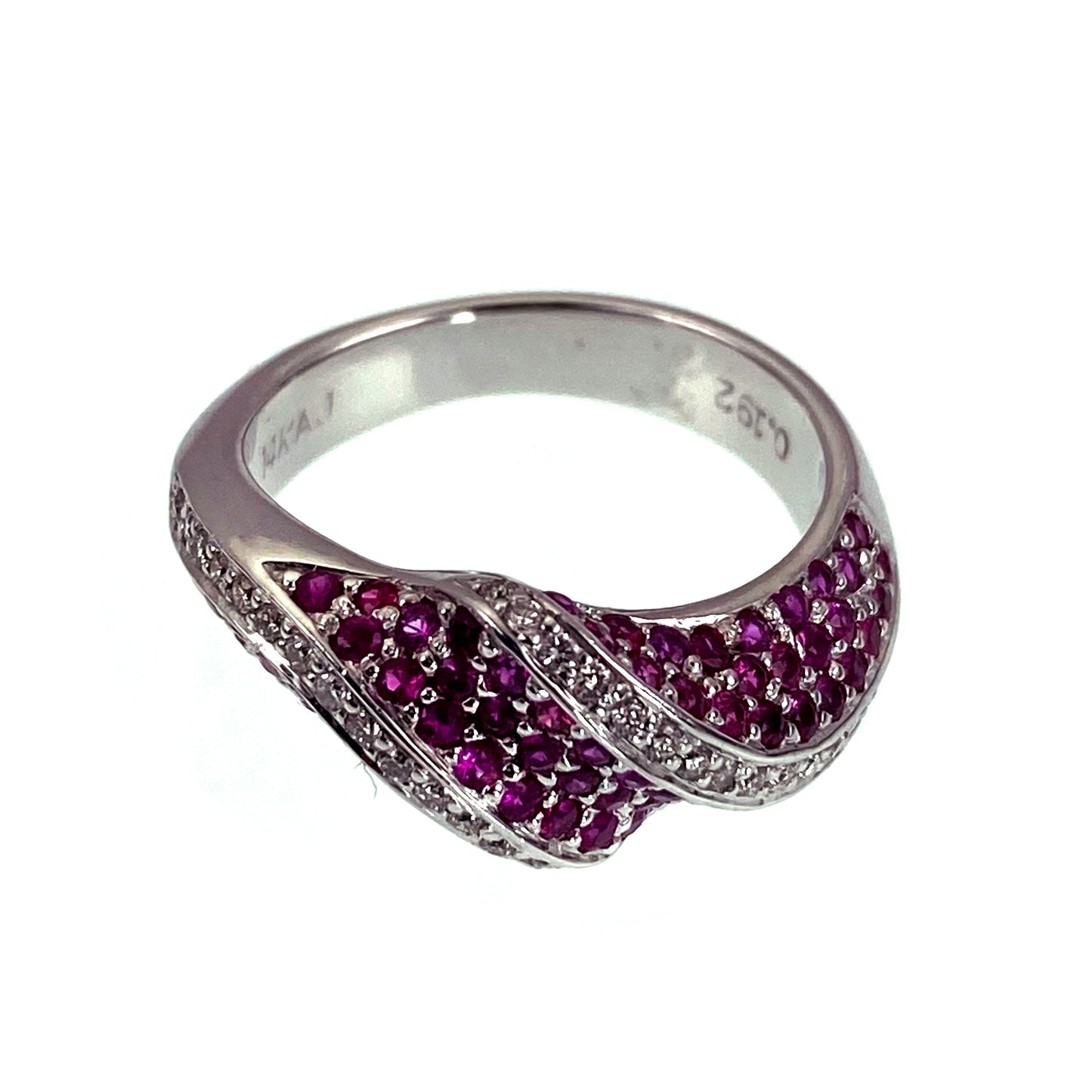 14K, Diamond & Ruby Estate Ring