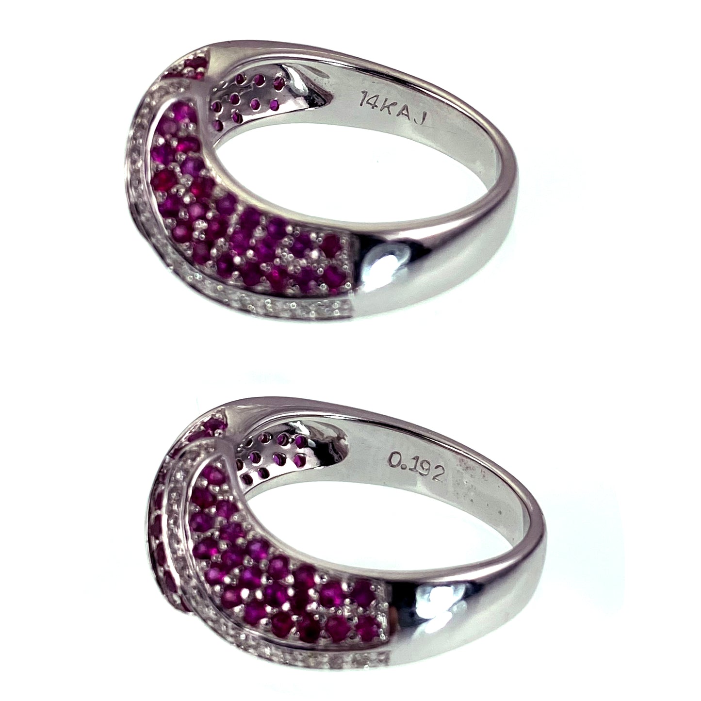 14K, Diamond & Ruby Estate Ring