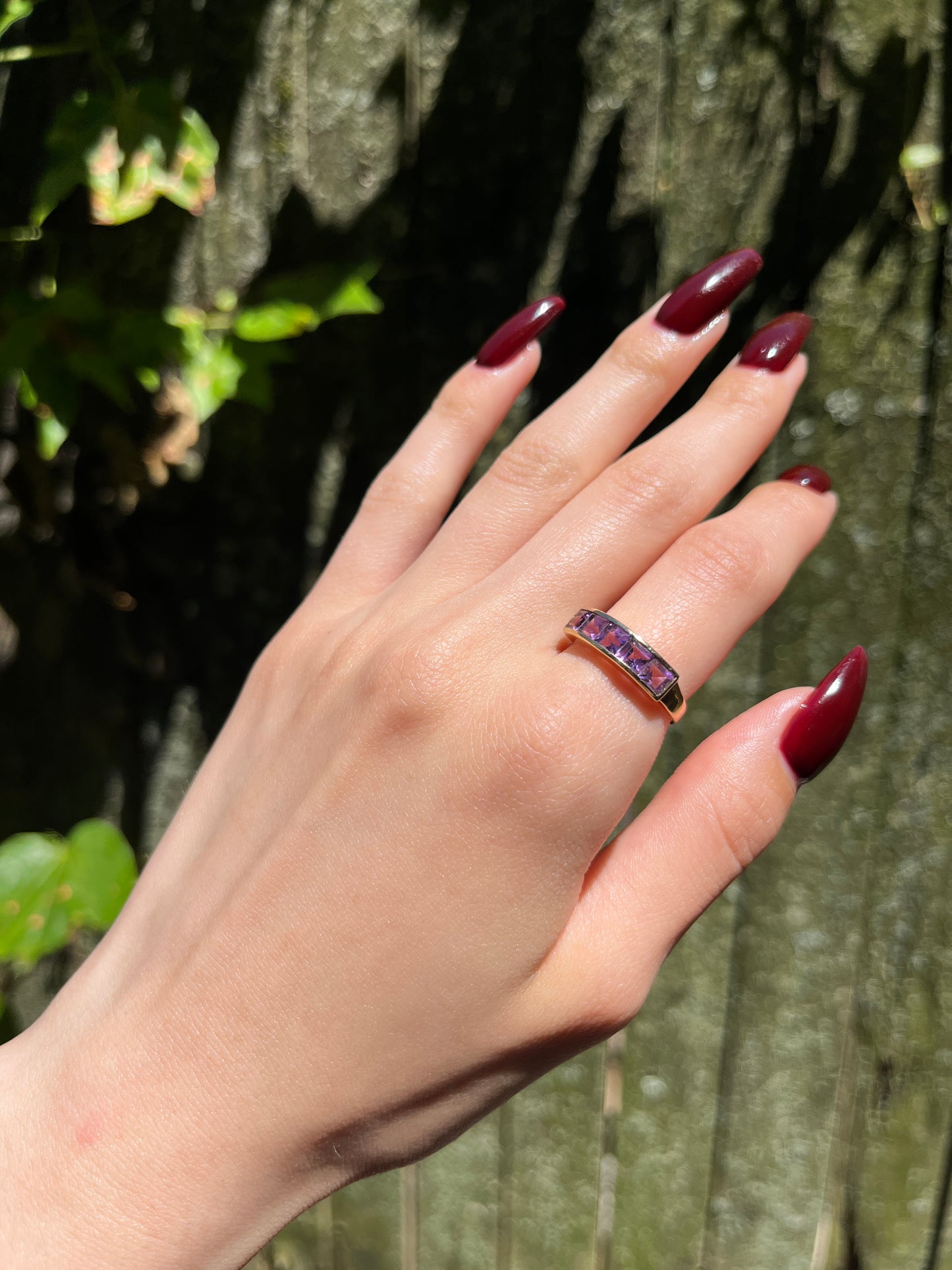 Vintage 10K & Amethyst Ring