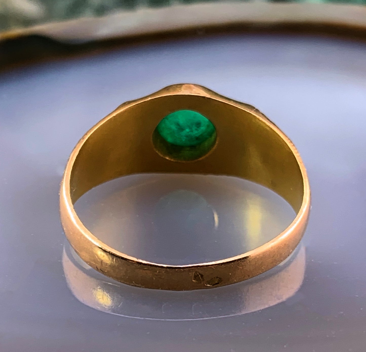 Sold Antique French 18K & Emerald Ring