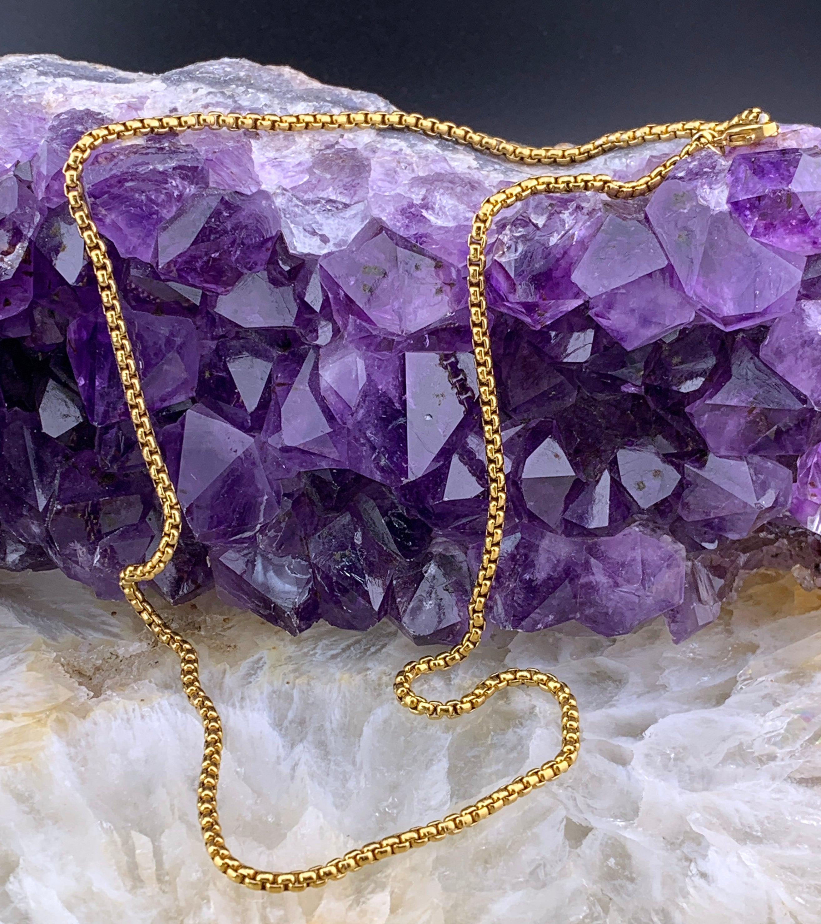Modern Gold Filled Box Chain – The Lovelie Jewels