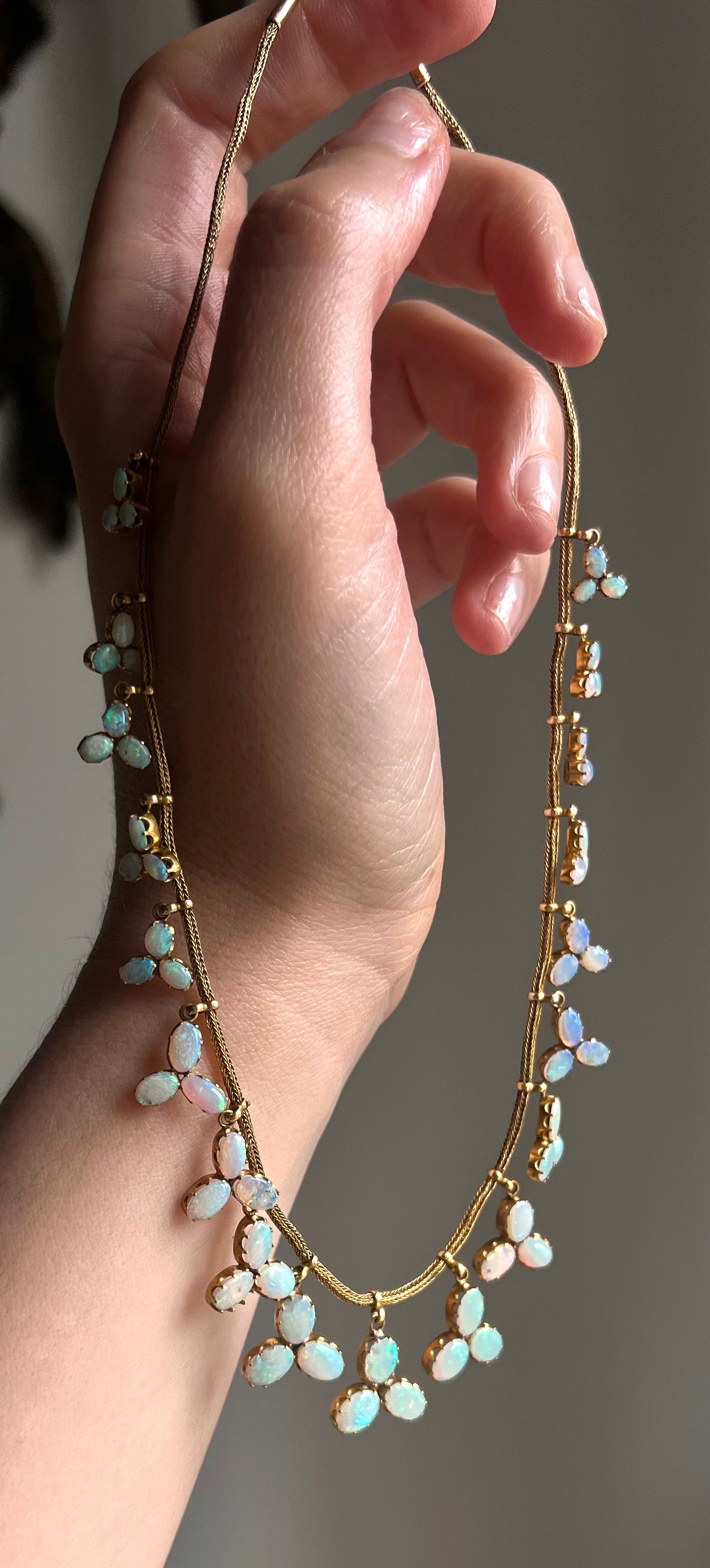 Sold Antique 14K & Opal Necklace