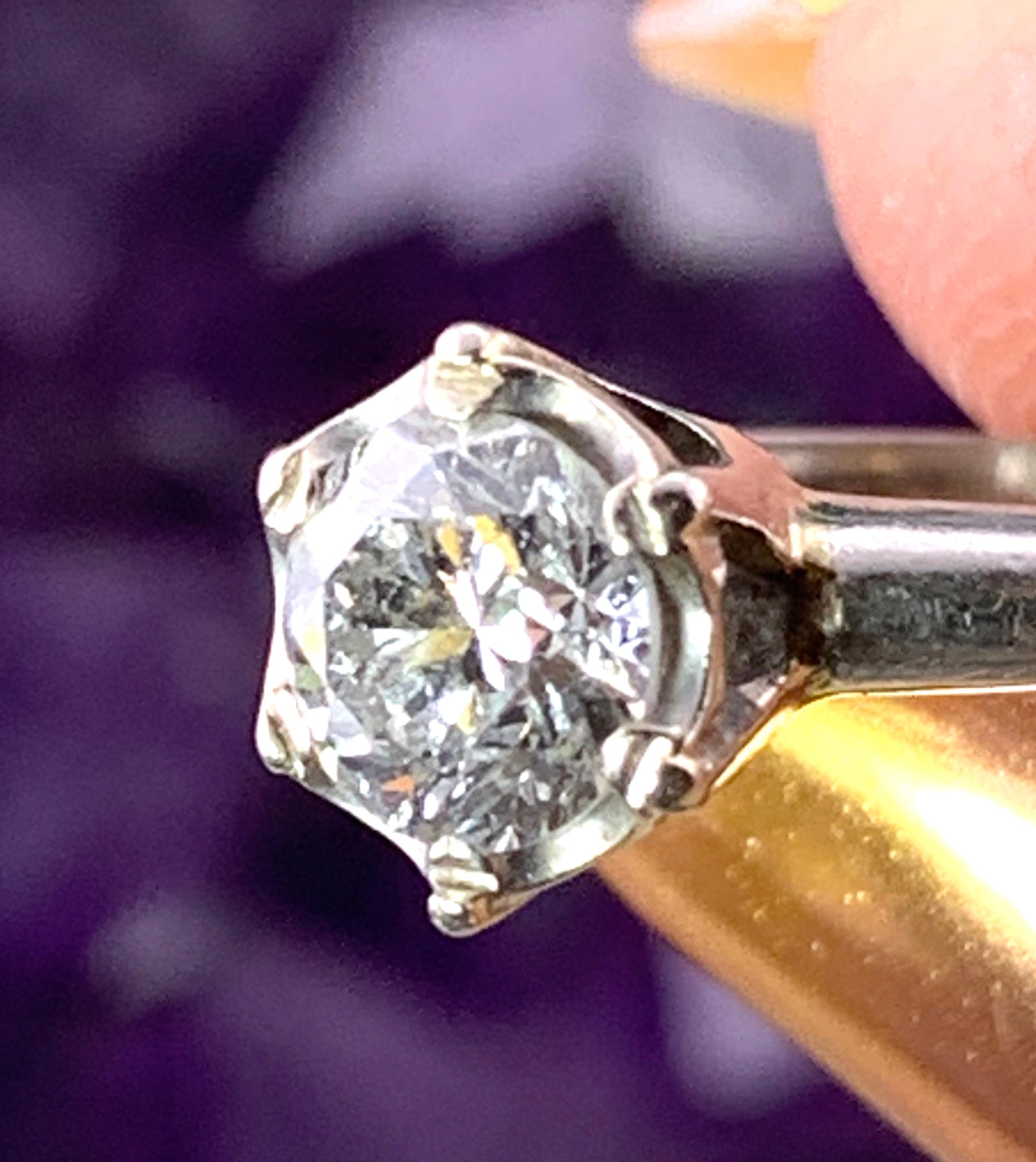 Classic Platinum & Diamond Solitaire Ring