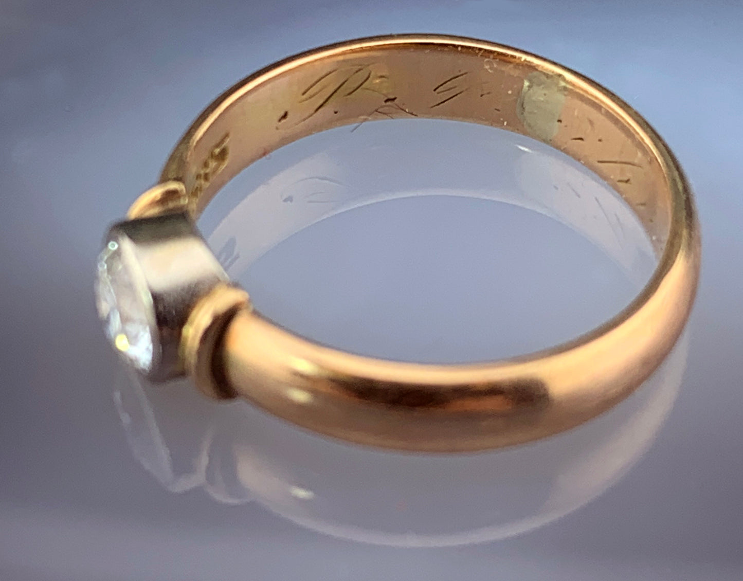 Antique 14K & Diamond Ring
