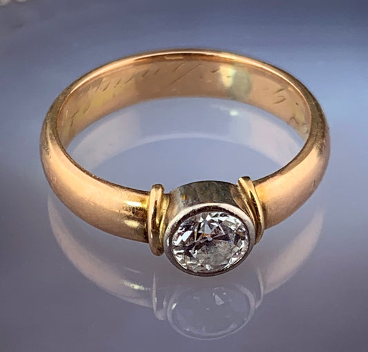 Antique 14K & Diamond Ring