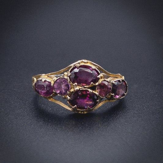 Antique 9K & Tourmaline Ring
