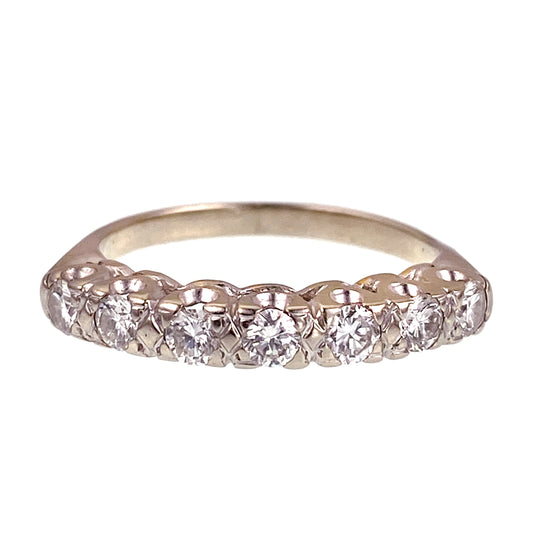 Estate 14K & Diamond Constellation Band Ring